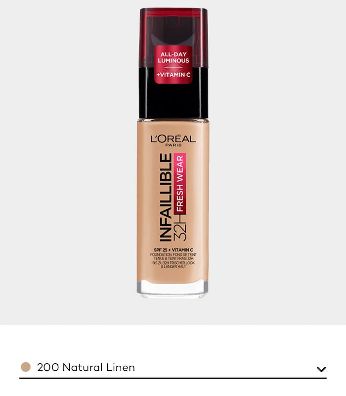 کرم پودر شیشه ایی اینفیبل اورآل رنگ شماره ۲۰۰