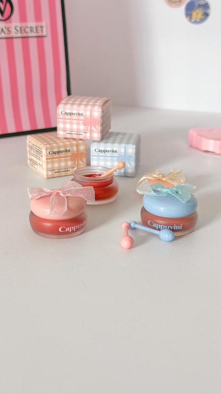 بالم لب رنگی کوزه ای cappuvini 🍯🎀