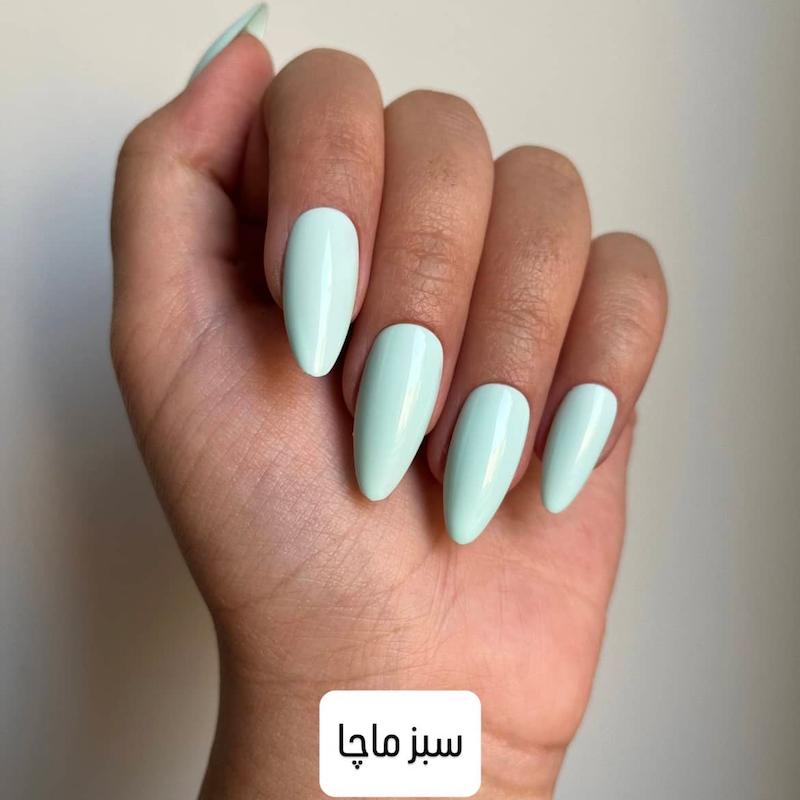ناخن مصنوعی گلوری نیل مدل-تکرنگ پاستلی