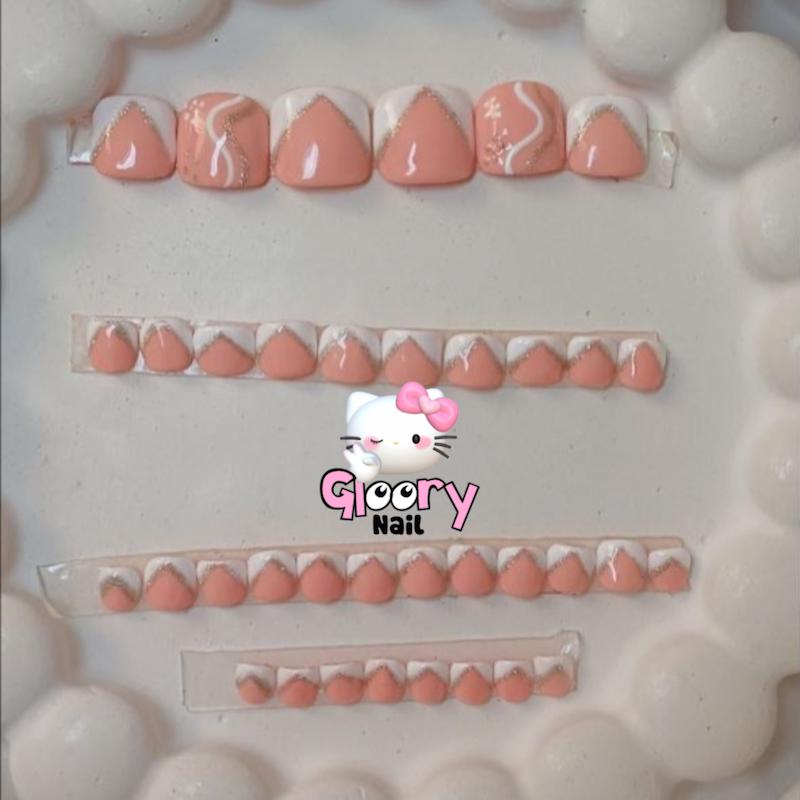 ناخن پا فرنچ