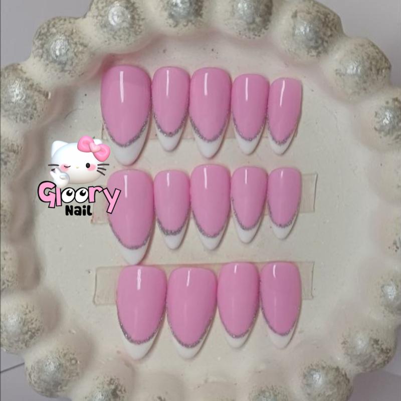 فرنچ سفید و گلیتر