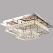 لوستر مدرن سقفی کریستالی مربع ۲ طبقه