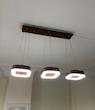 لوستر آویز خطی چوبی ۳ شعله مدل 3×20 آرتا | مدرن LED 