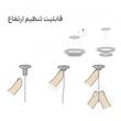 لوستر مدرن نئون خطی 90