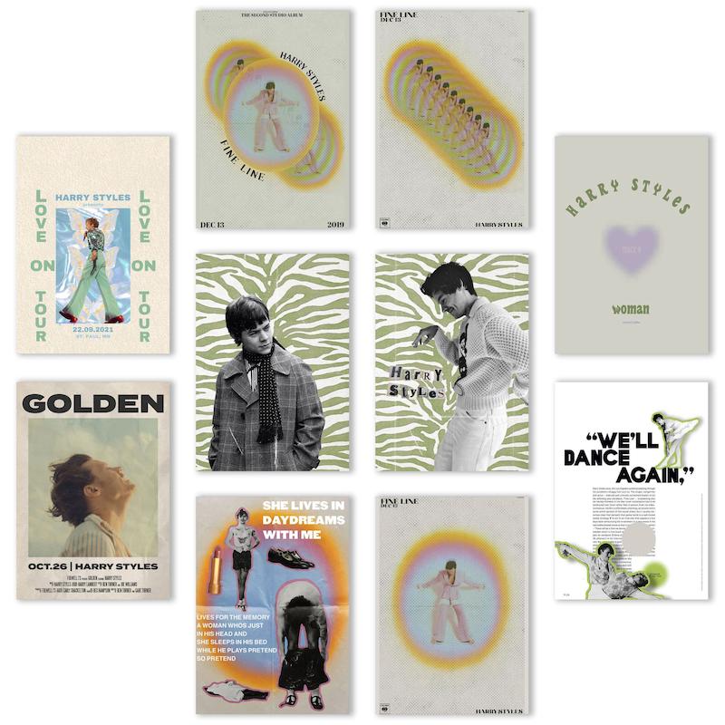 پک پوستر 10تایی هری استایلز / Harry styles (کد 1091)