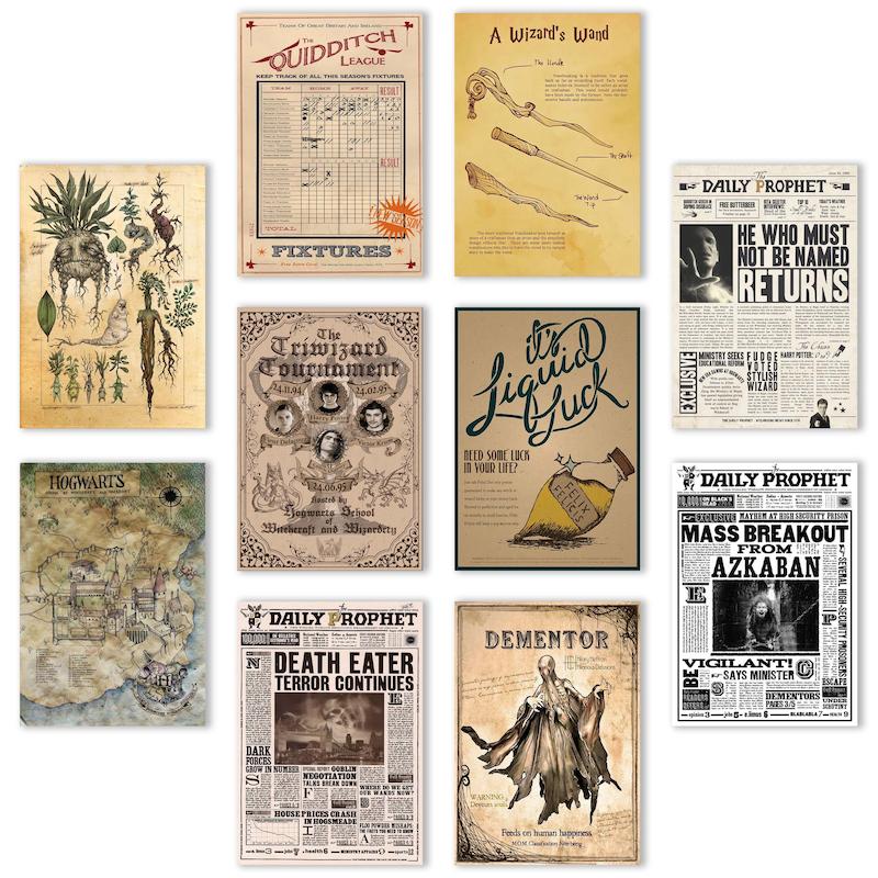 پک پوستر 10تایی هری پاتر (کد1094)