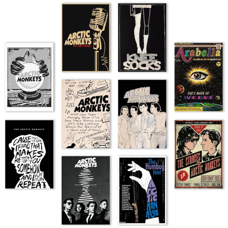پک پوستر 10تایی آرکتیک مانکیز / arctic monkeys (کد1095)