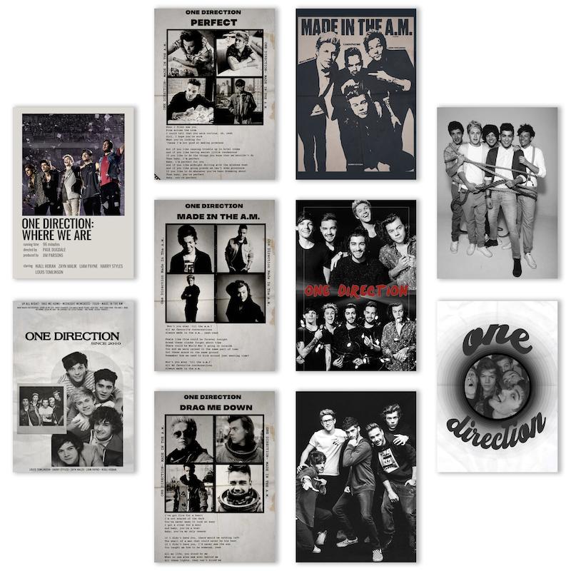 پک پوستر 10تایی واندایرکشن (کد 1096)