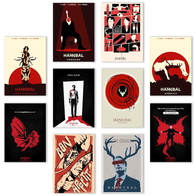 پک پوستر 10تایی هانیبال (کد 1101)
