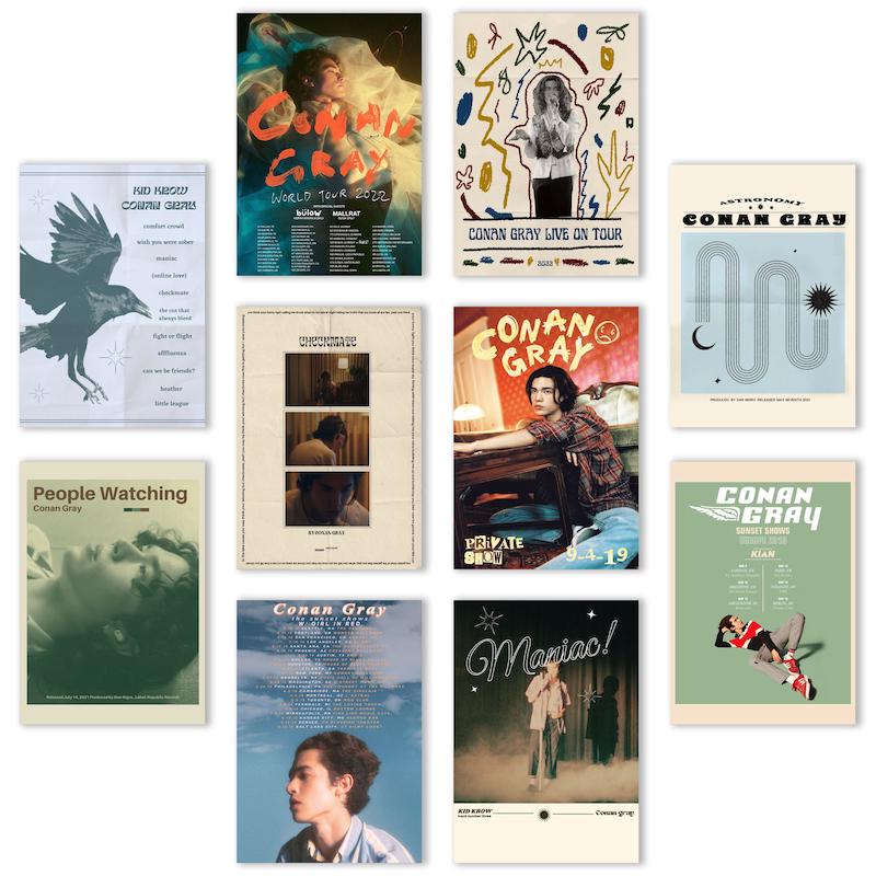 پک پوستر 10تایی Conan Gray (کد 1103)
