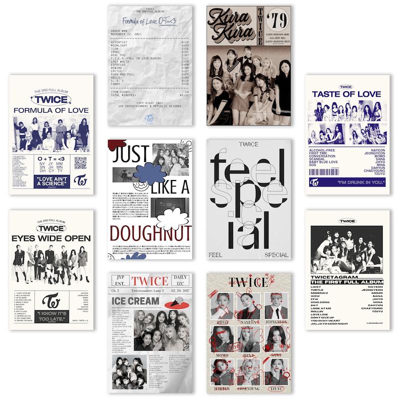 پک پوستر 10 تایی Twice (کد 1109)