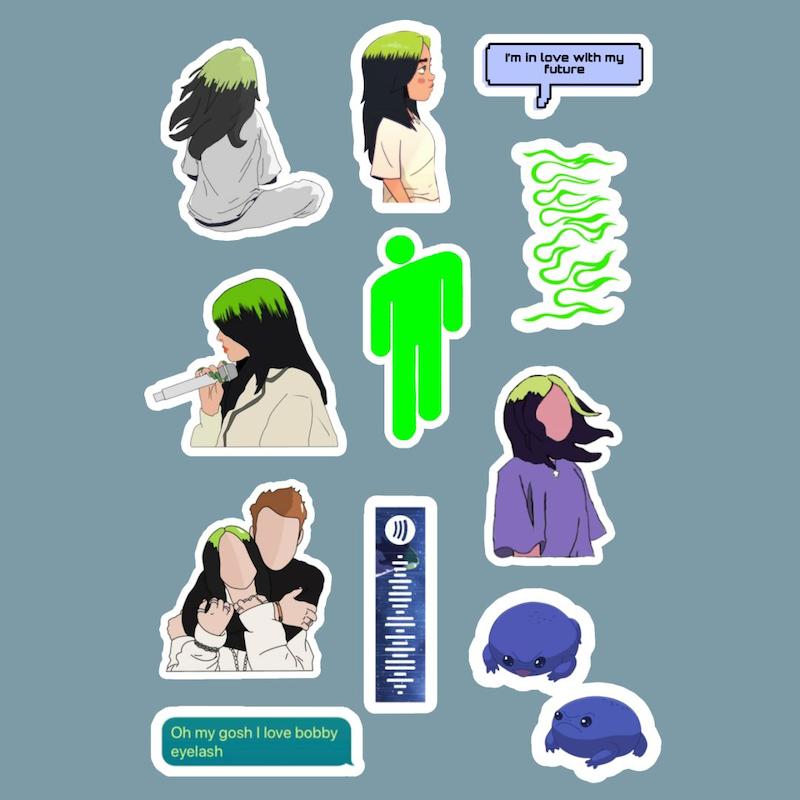 استیکر Billie Eilish کد 1014