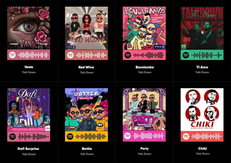 پک اسپاتیفای کارت 8تایی Talk Down