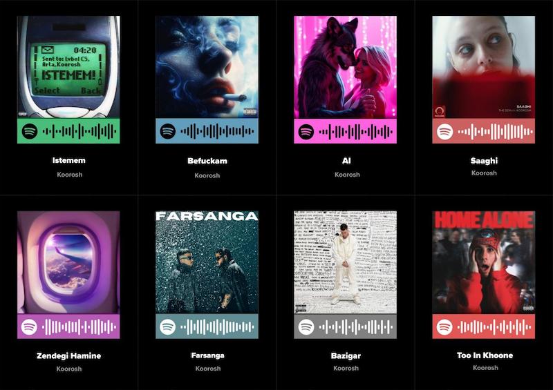 پک اسپاتیفای کارت 8تایی کوروش _ Koorosh
