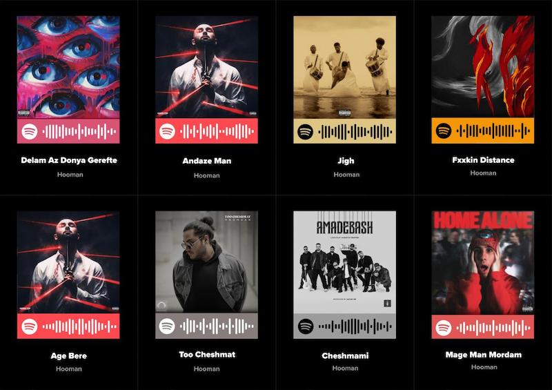 پک اسپاتیفای کارت 8تایی هومان _ Hooman