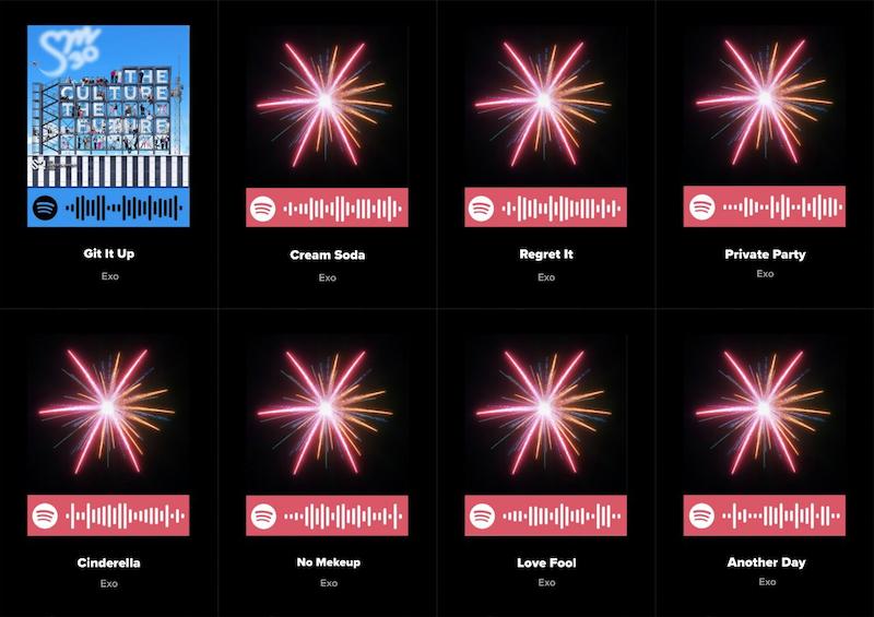 پک اسپاتیفای کارت 8 تایی اکسو2 - EXO