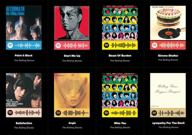 پک اسپاتیفای کارت 8تایی The Rolling Stones