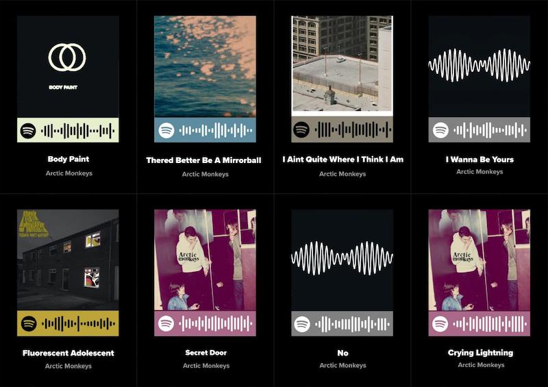 پک اسپاتیفای کارت 8تایی آرکتیک مانکیز2 - Arctic monkeys