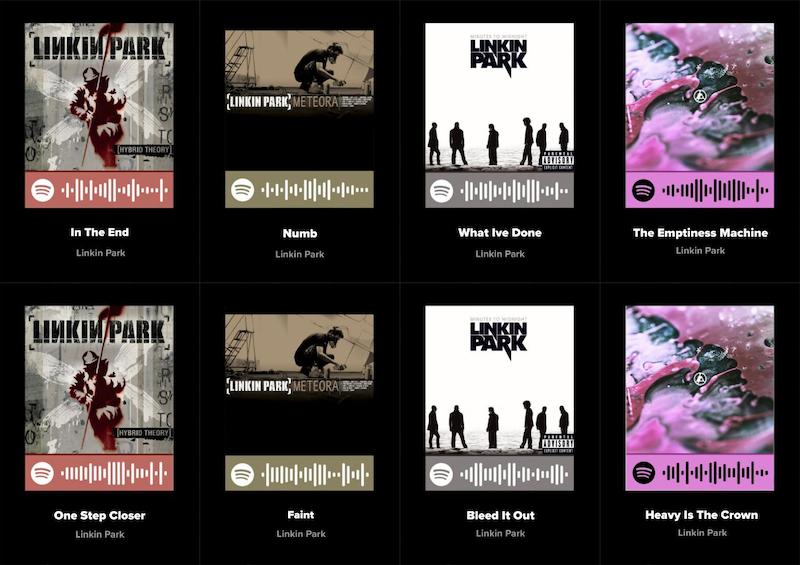 پک اسپاتیفای کارت 8تایی Linkin Park