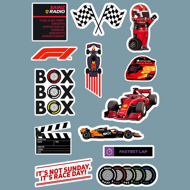 استیکر فرمول یک / F1 کد 1220