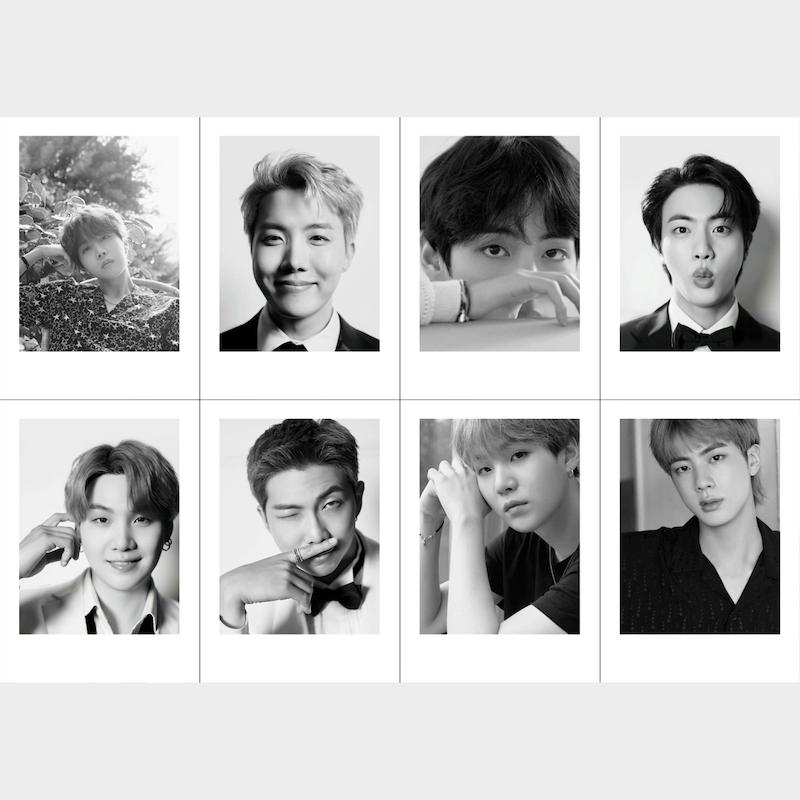 پک پولاروید 8تایی  بی‌تی‌اس سفید - BTS