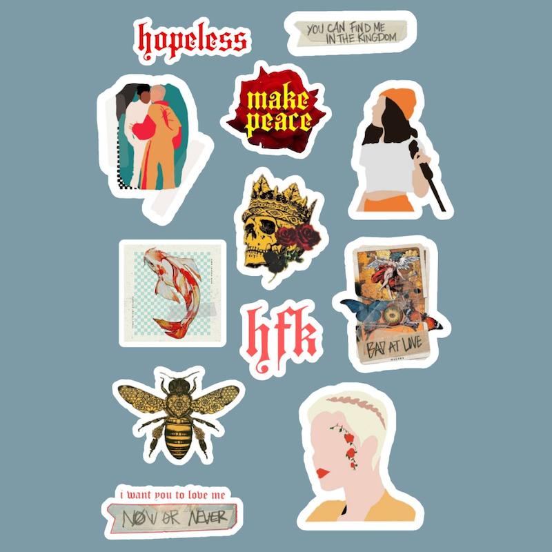 استیکر Halsey کد 1051