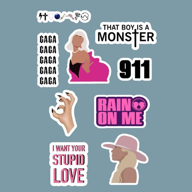 استیکر Lady Gaga کد 1060