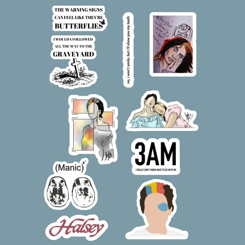 استیکر Halsey کد 1068