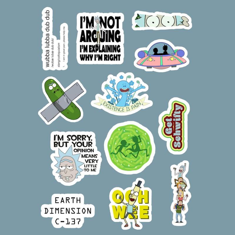 استیکر Rick and Morty کد 1089