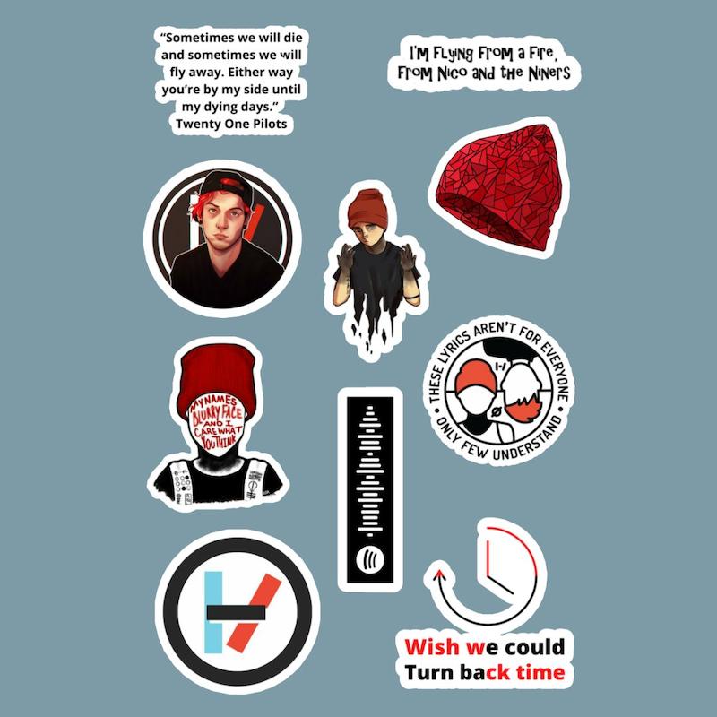استیکر Twenty One Pilots کد 1110