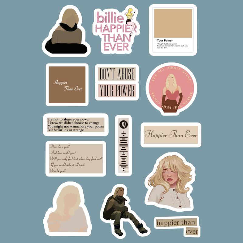 استیکر Billie Eilish کد 1134