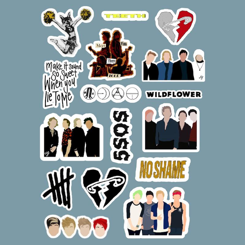 استیکر 5SOS کد 1154