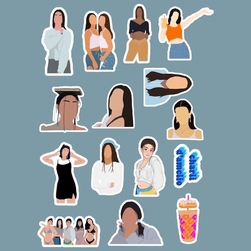 استیکر Charlie De Amelio کد 1201