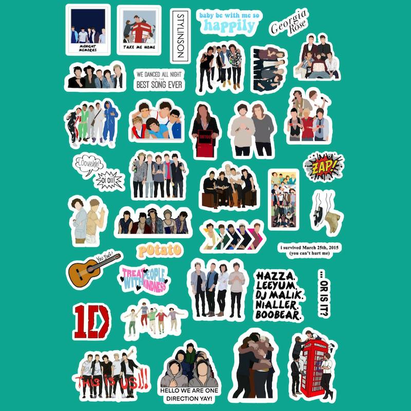 مگا پک 37 تایی استیکر One Direction