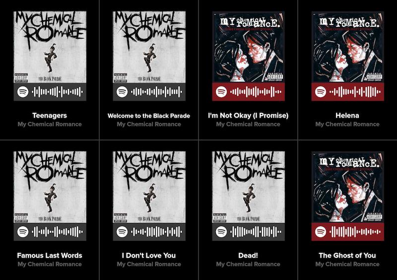 پک اسپاتیفای کارت 8تایی MCR