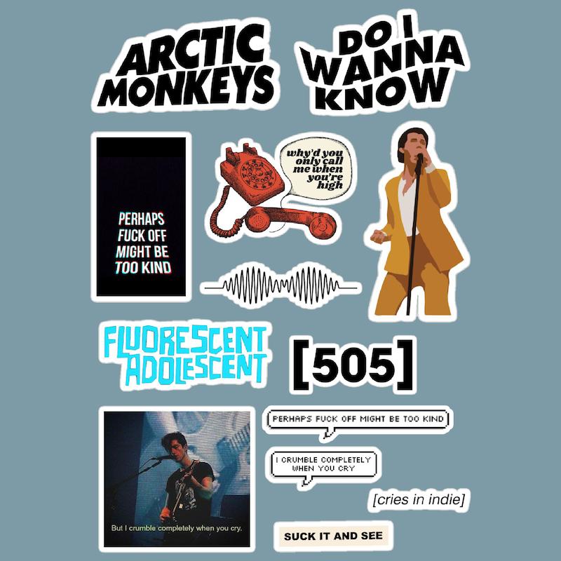 استیکر Arctic monkeys کد 1009