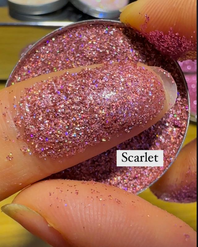 گلیتر فشرده scarlet
