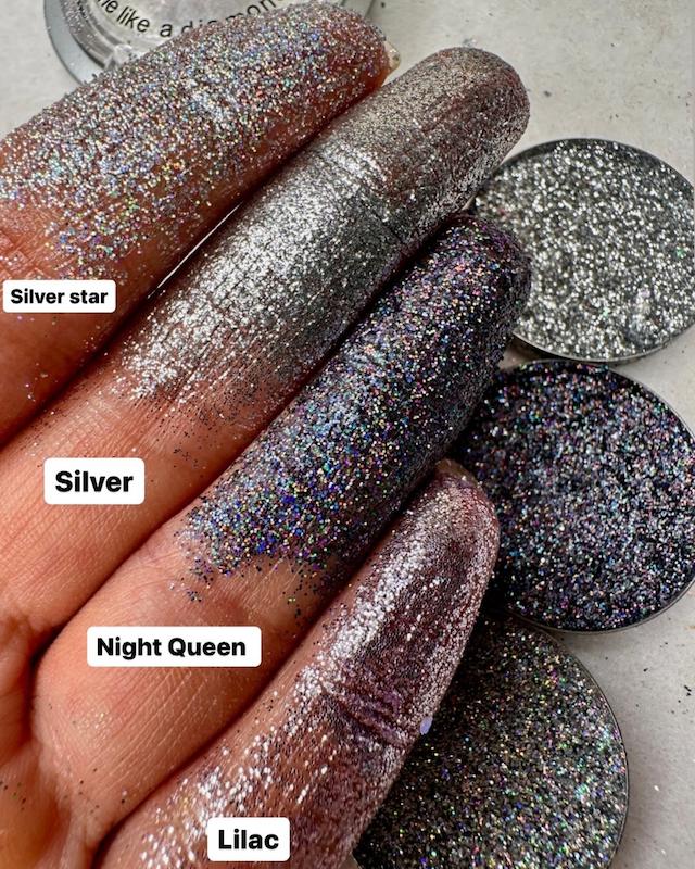 گلیتر فشرده silver