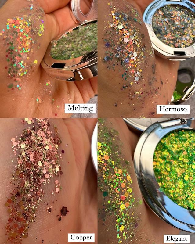 گلیتر فشرده melting