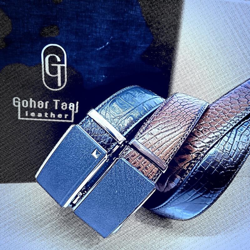 کمربند چرم سگک ریلی مدل BR-03X