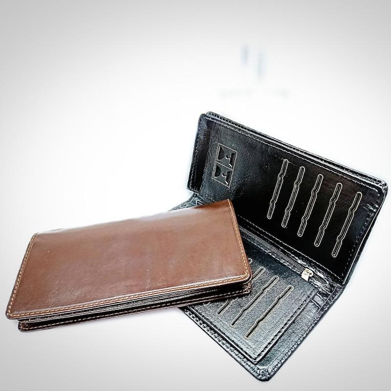 کیف پول پالتویی چرم طبیعی مدل PM-05