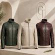 کاپشن چرم مردانه مدل G160