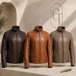 کاپشن چرم مردانه مدل G160