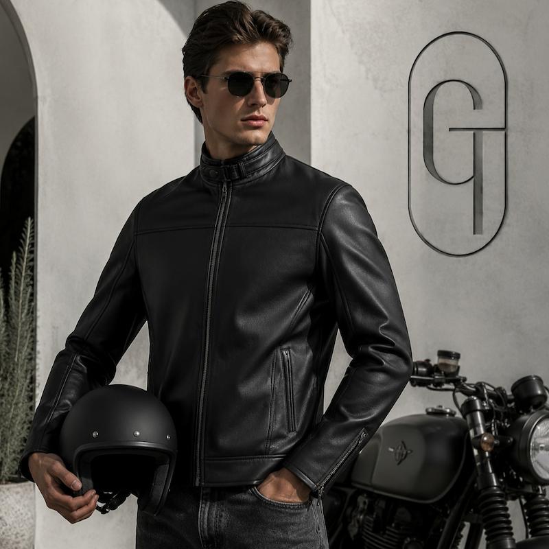 کاپشن چرم مردانه مدل G160