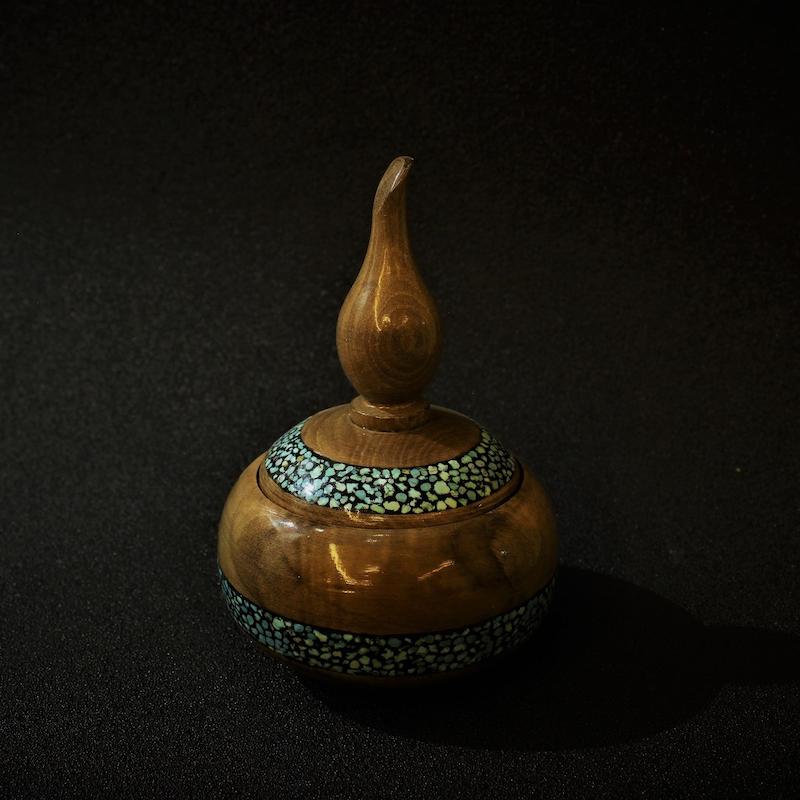 قندان چوب و فیروزه