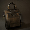 کوله پشتی 3کاره چرم طبیعی مدل K-01 (کیف دوشی، کیف نیمه اداری،کوله پشتی)