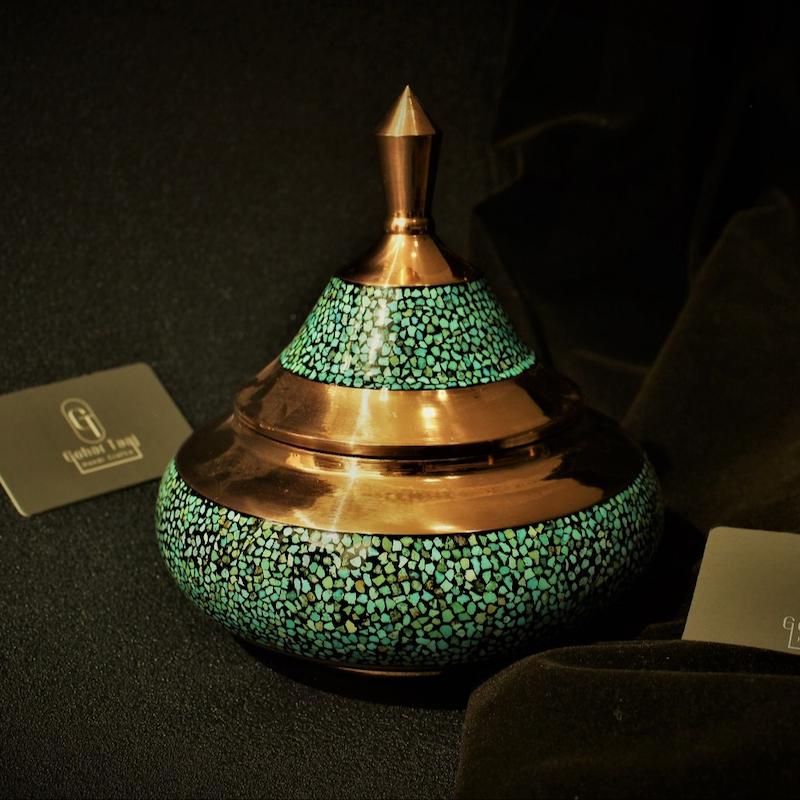 گزخوری (بشقاب پرنده)مس و فیروزه 