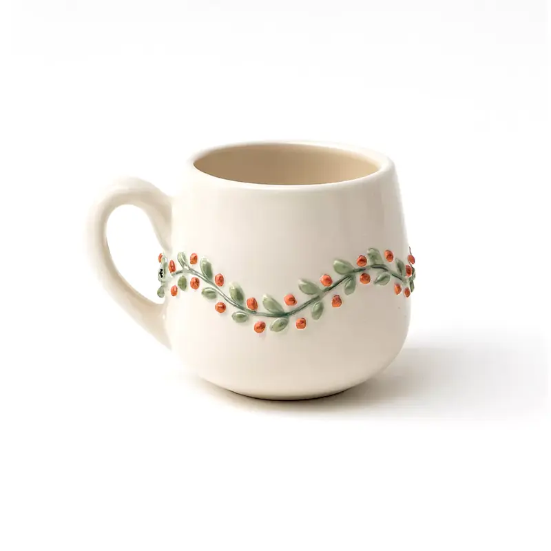 ماگ طرح گل برجسته 