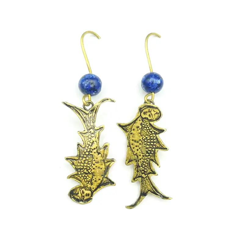 اکسسوری فلز برنج دست‌ساز با تکنیک اِچینگ