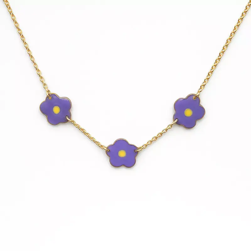 گردنبند مسی با میناکاری مناسب استفاده روزمره